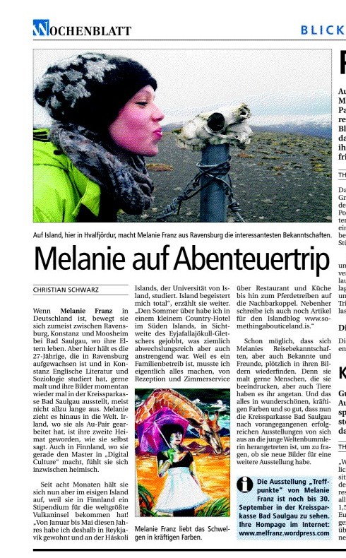 melanie island ausg. wochenblatt Ravensburg
