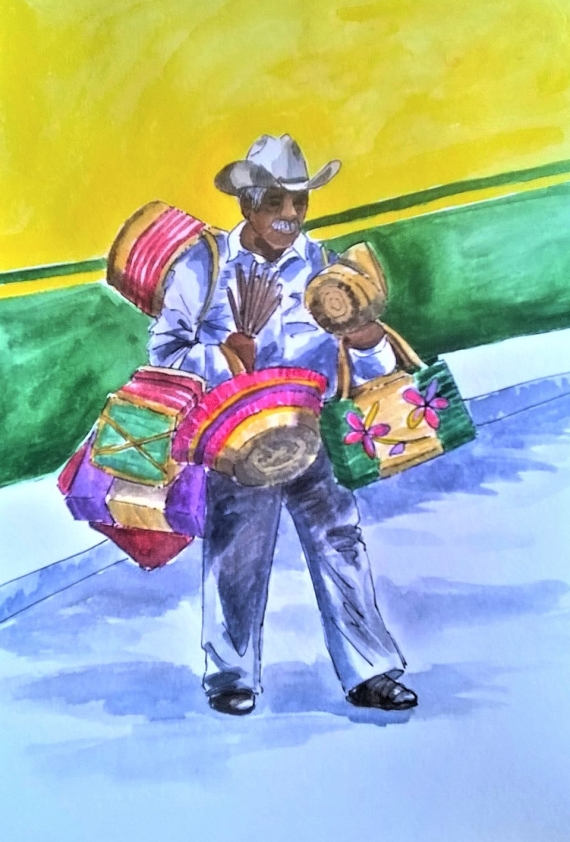 1840 Malinalco street seller