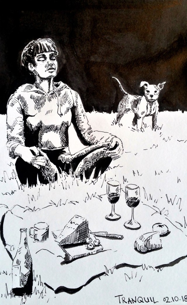 181002 Inktober _Tranquil_Melanie Franz