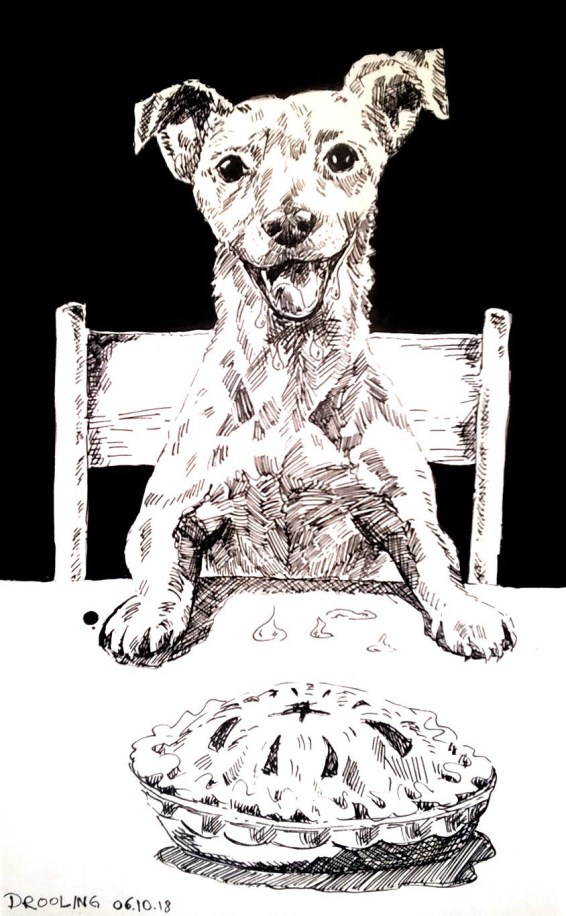 181005 Drooling _ Inktober _ Melanie Franz