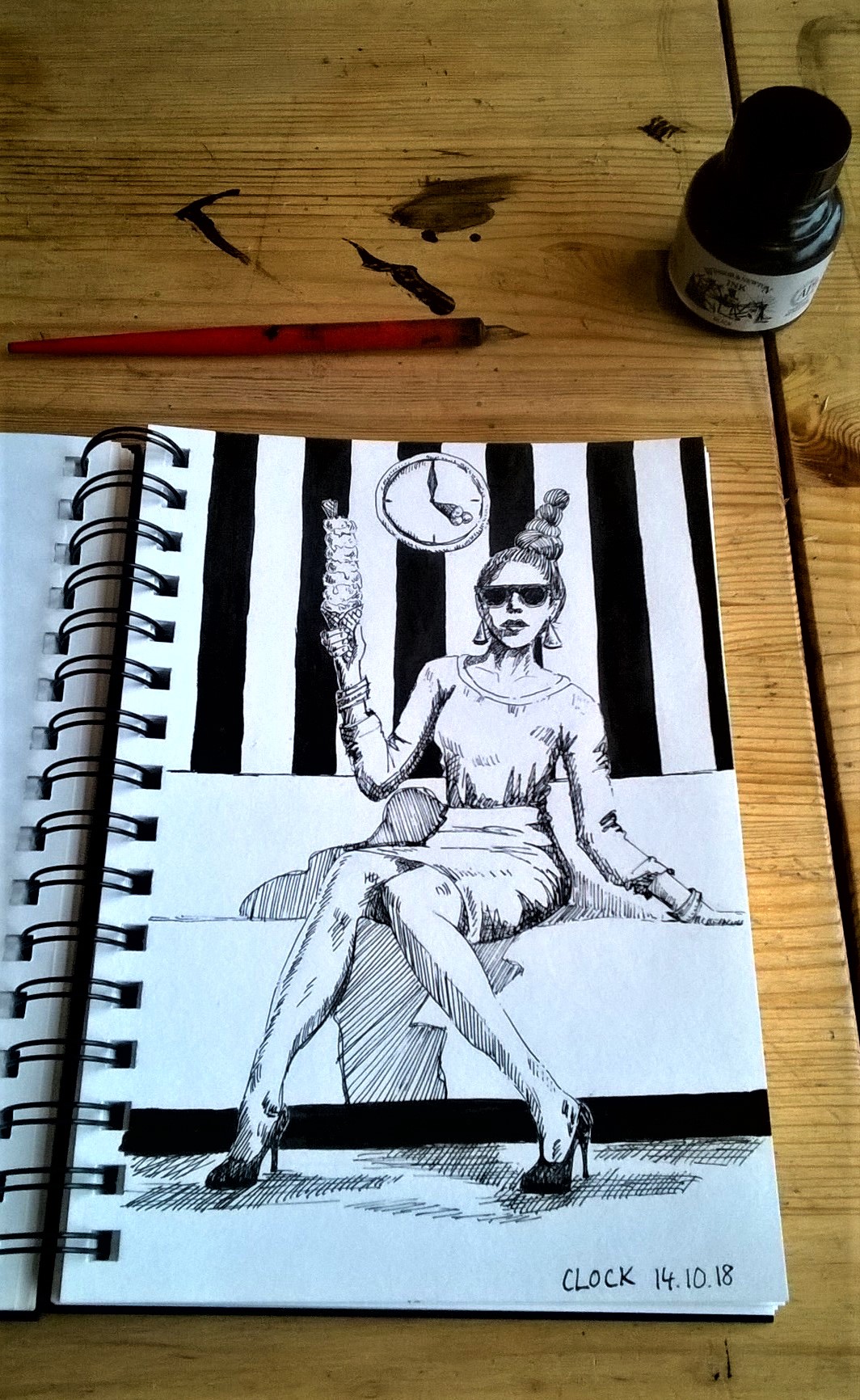 181014 Clock 2_inktober_Melanie Franz