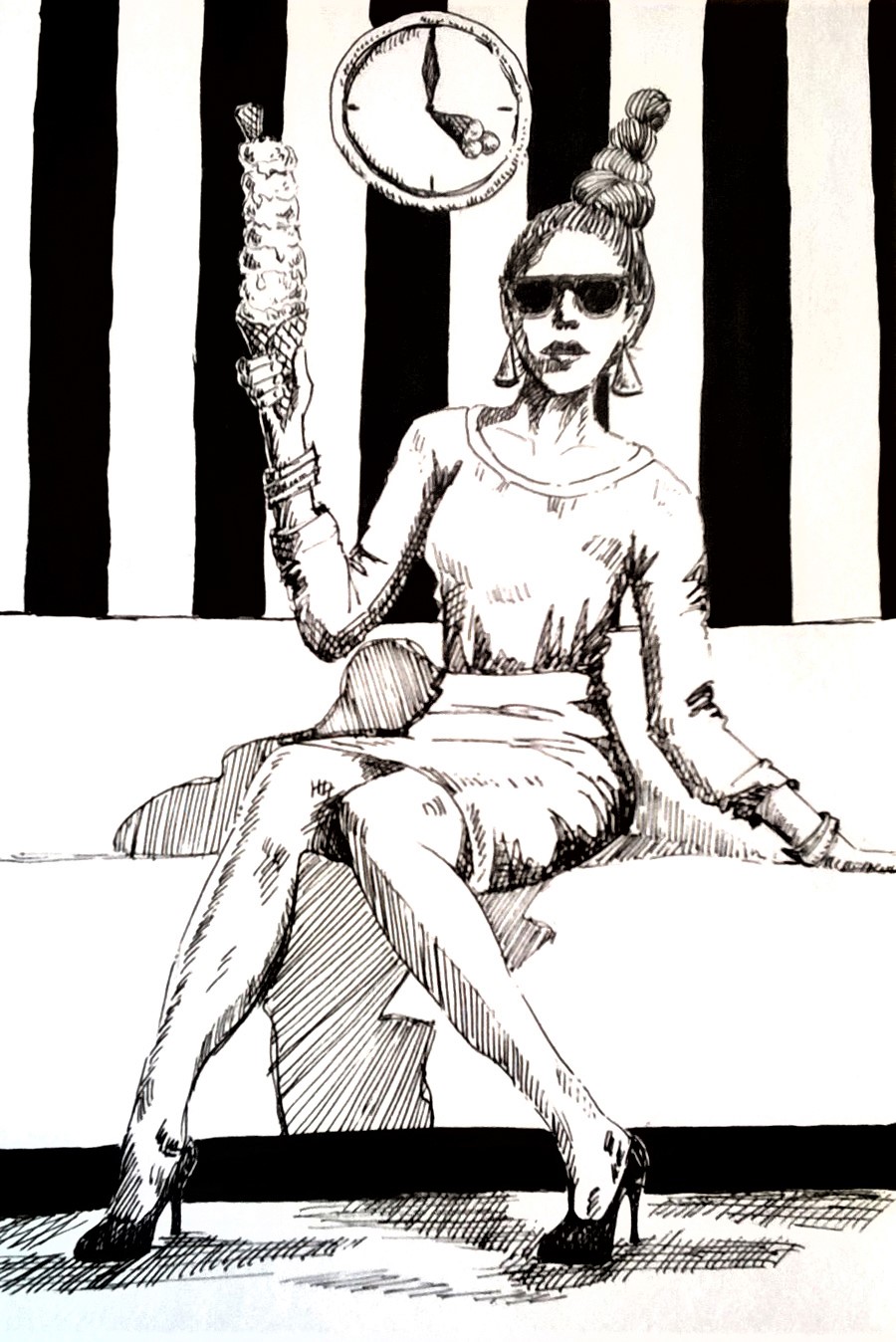 181014 Clock_Inktober_Melanie Franz