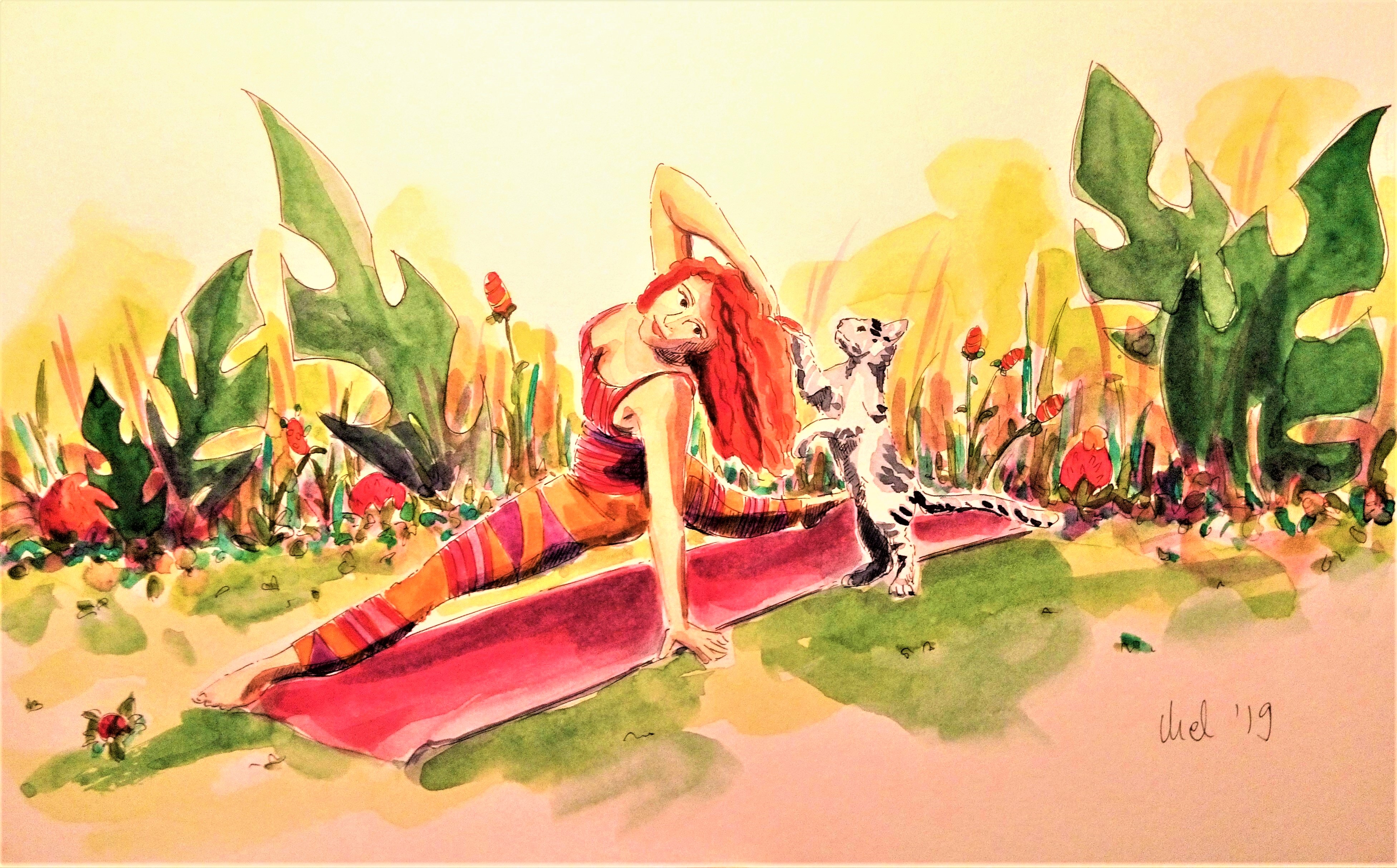 1905 Athens cat yoga _ Melanie Franz