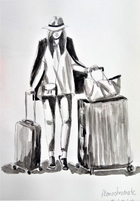 190715 Monochromatic_WorldWatercolorMonth_Melanie Franz