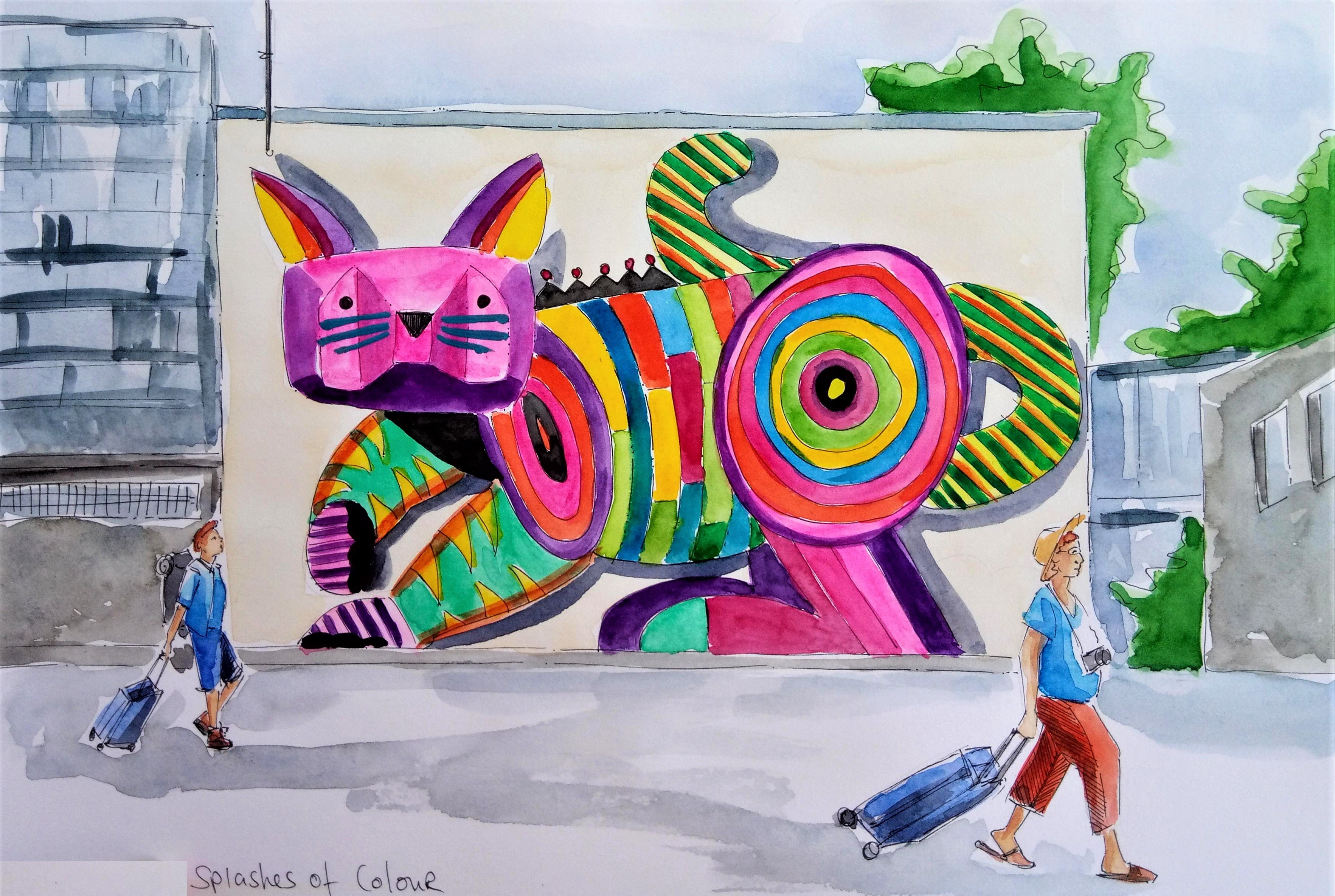 190719 Splashes of Color_WorldWatercolorMonth_Melanie Franz