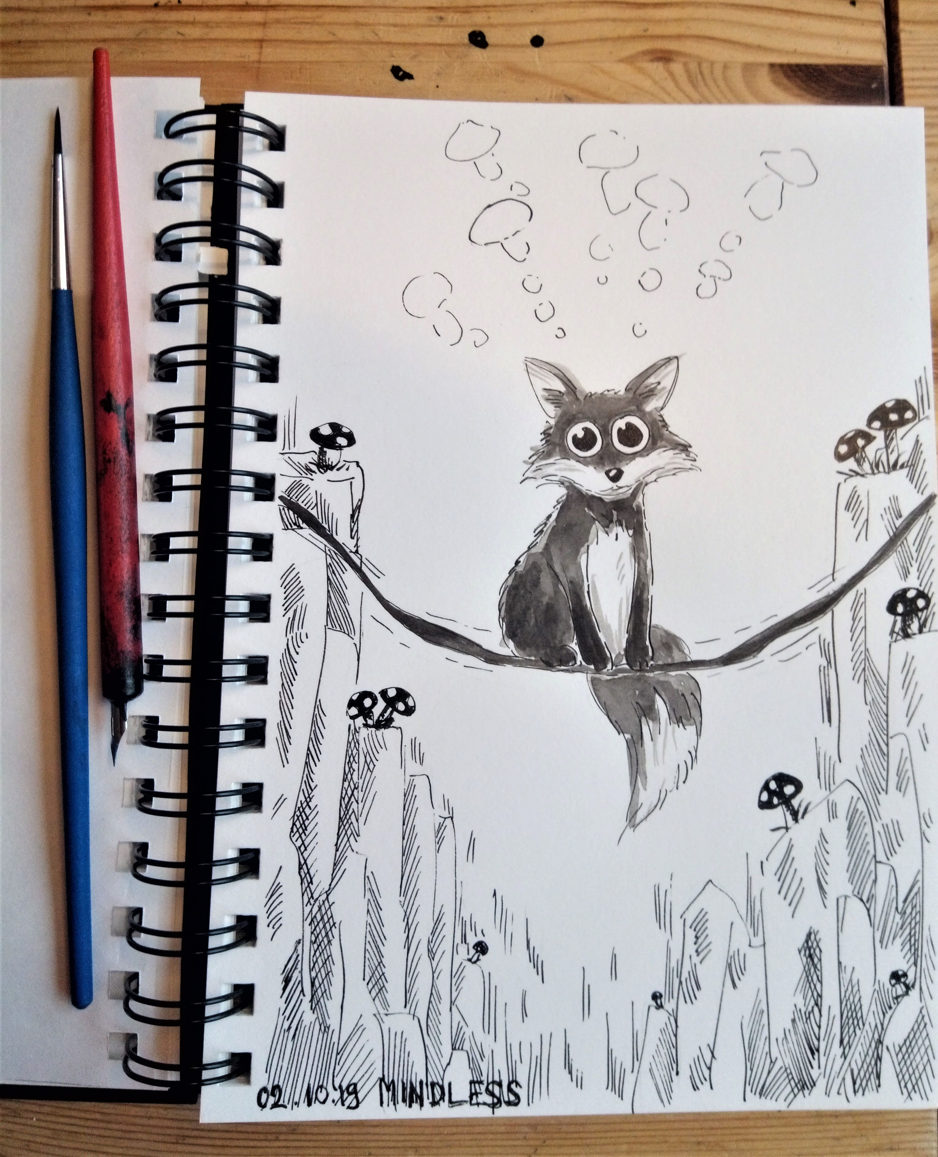 191002 Inktober_Mindless _Melanie Franz