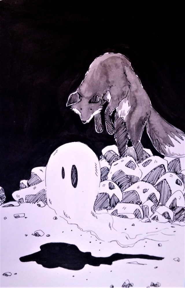 191022 Inktober_Ghost_Melanie Franz