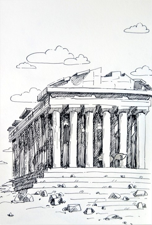 191023 Inktober_Ancient_Melanie Franz