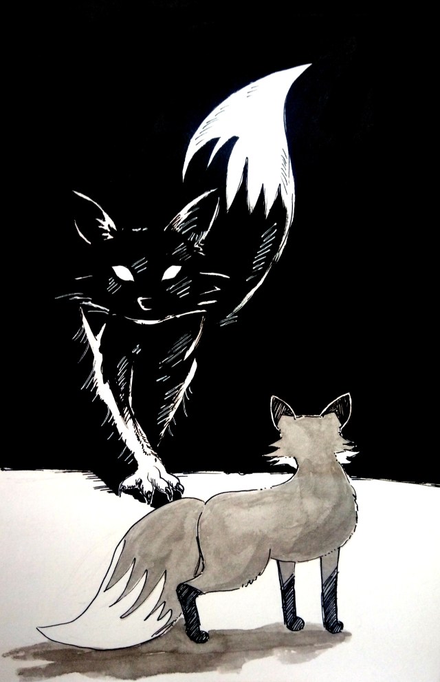 201030-omnious_fox_inktober_Melanie Franz