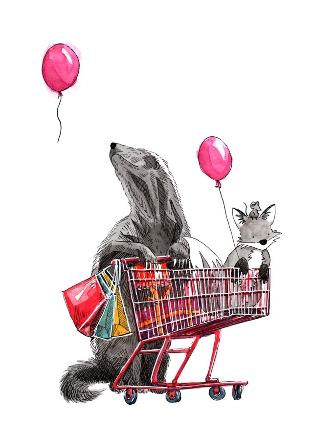 2112 shopping cart honey badger_ Melanie Franz