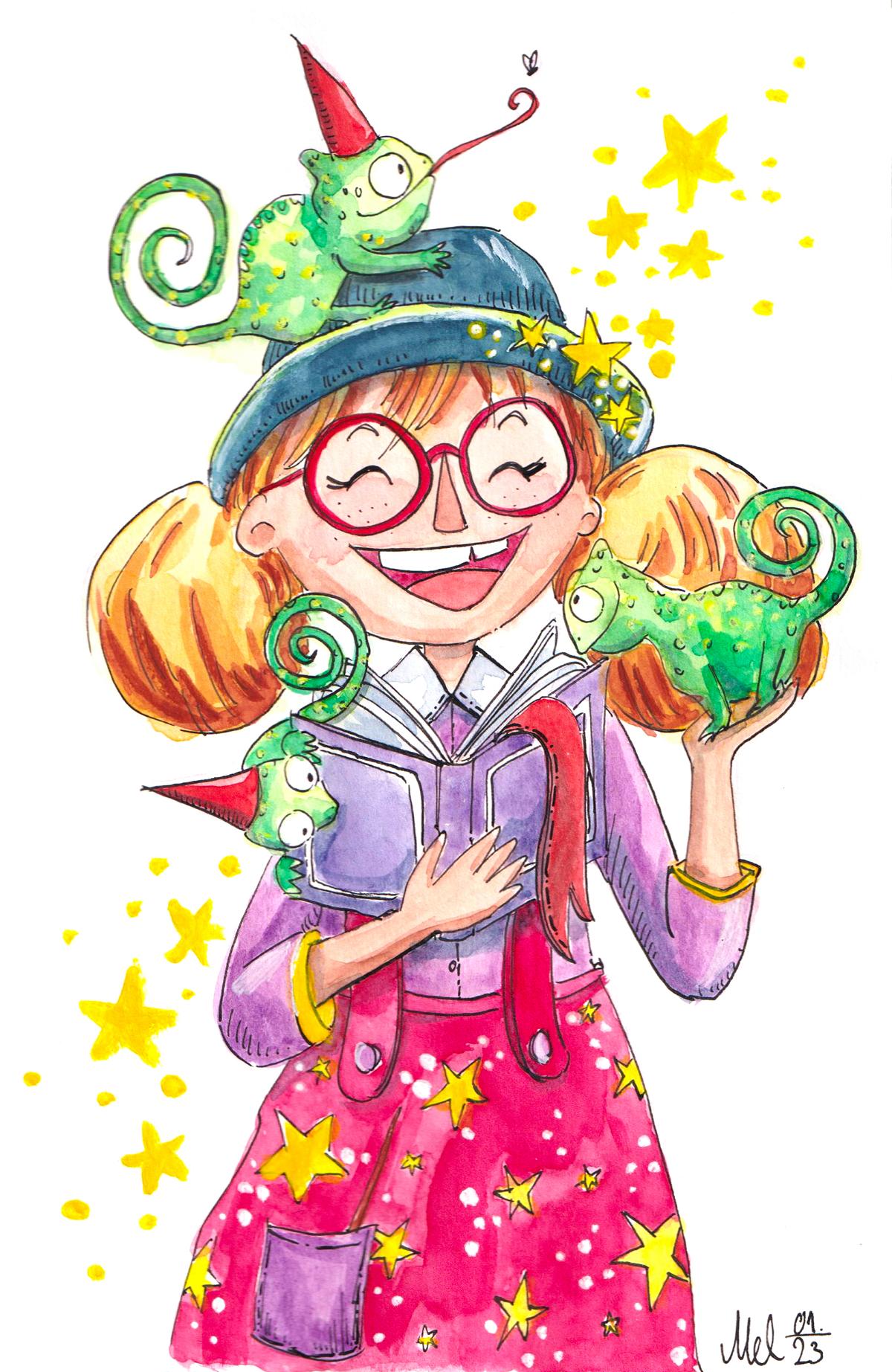 2301 Witch with chameleons_#poopidtiys2023_Melanie Franz