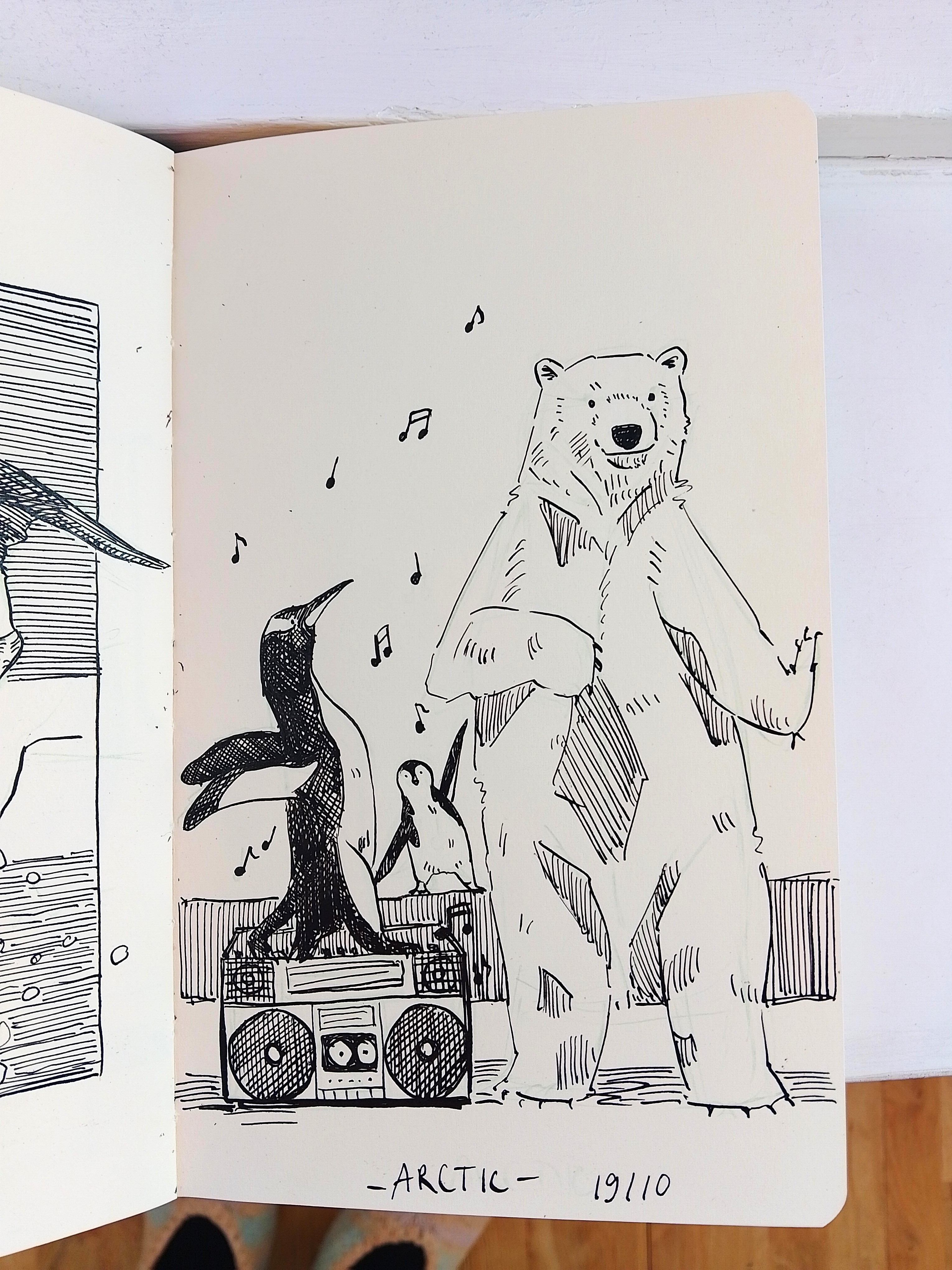 Arctic Inktober 2025 Melanie Franz