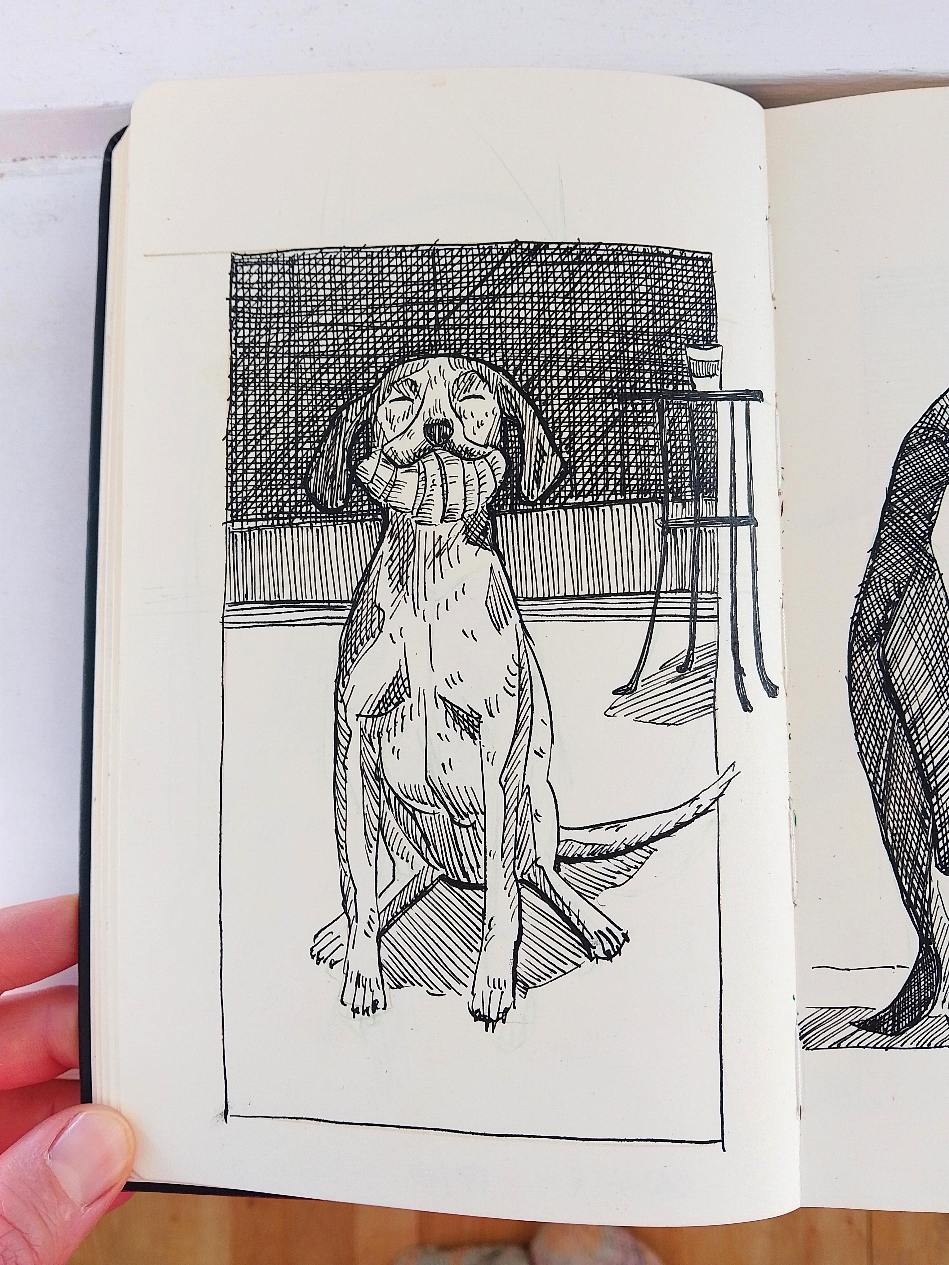 Penguin dog deal Inktober 2025 Melanie Franz